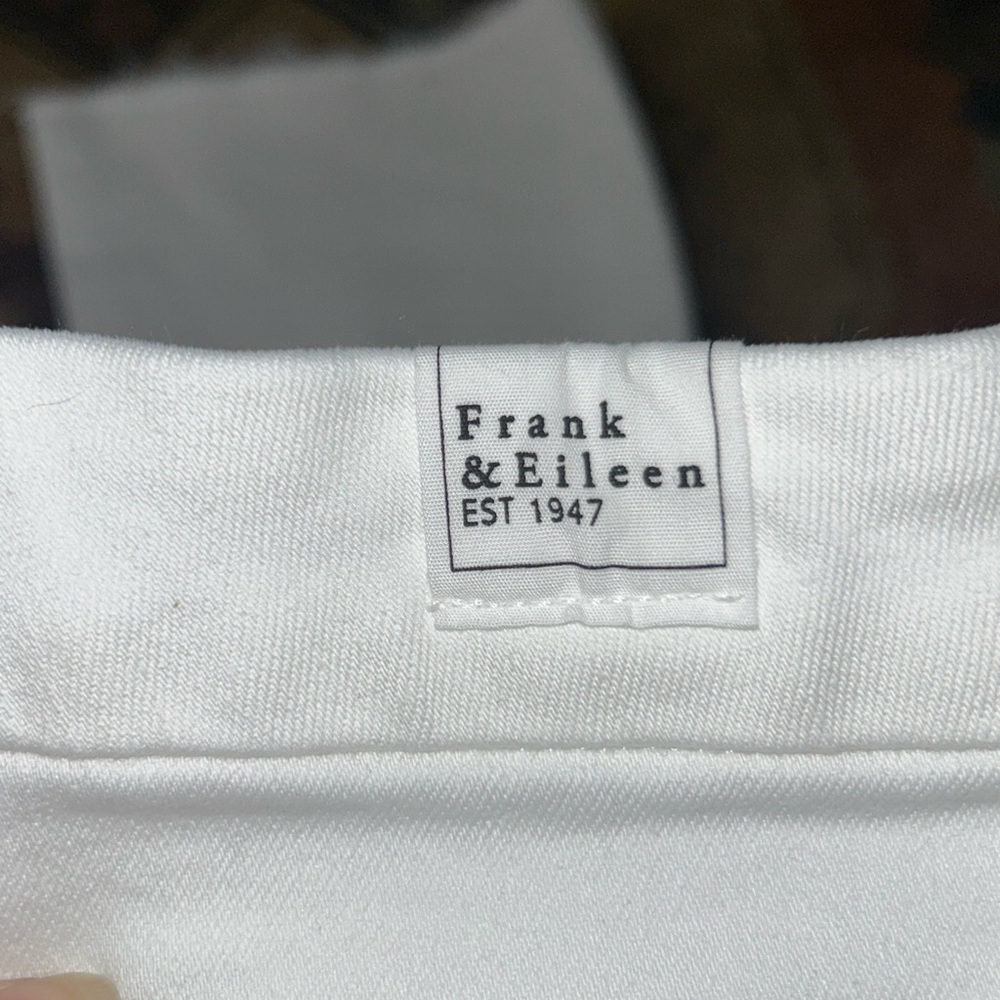 Frank & Eileen Killian White Crop Flare Raw Hem High Rise Stretch sz 26 - Picture 5 of 10